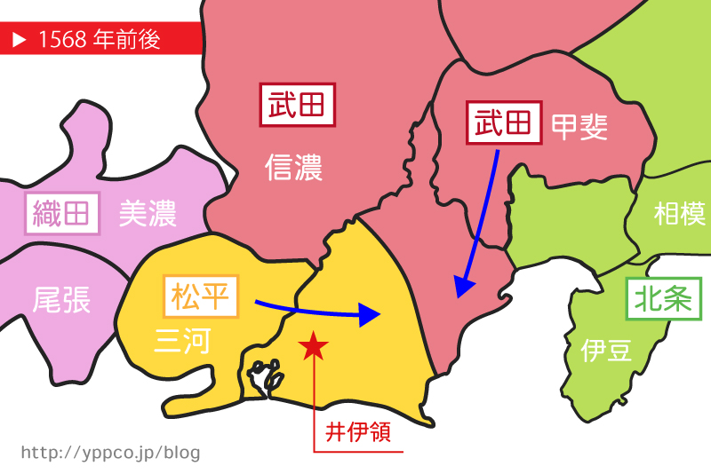 静岡地図　戦国時代
